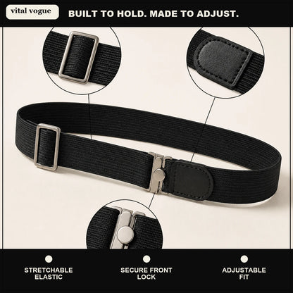 VitalVogue Stay-Tucked Shirt Belt for Men and Women