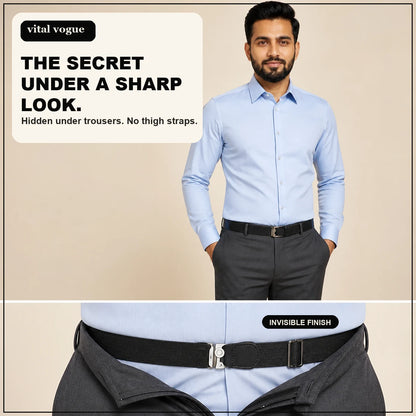 VitalVogue Stay-Tucked Shirt Belt for Men and Women