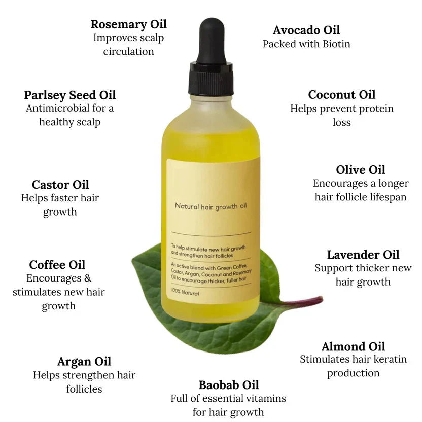 Vegan Natural Hair Growth Oil