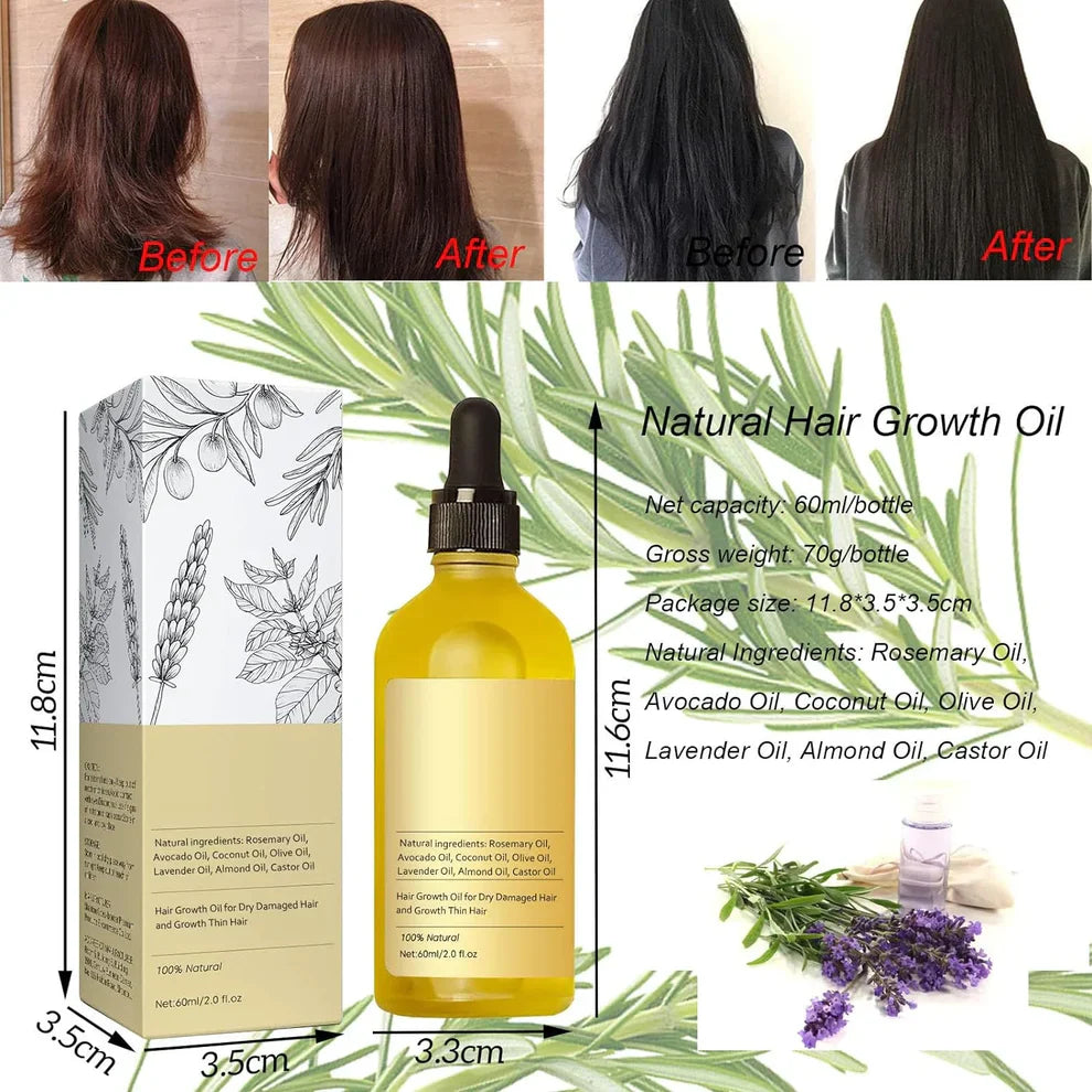 Vegan Natural Hair Growth Oil