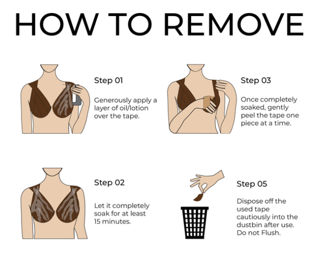 VitalVogue Breast Lift Tape - Invisible Support