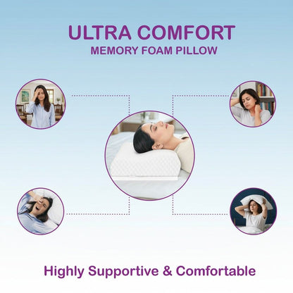 VitalVogue Memory Foam Pillow Pain Relief Pro