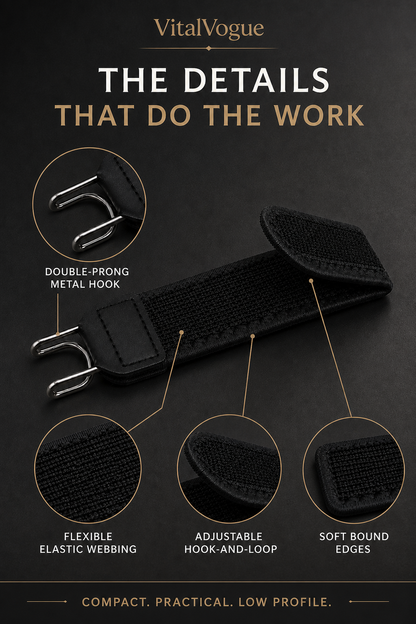 VitalVogue No-Buckle Stretch Belt: Slim, Secure & Comfortable for Men and Women